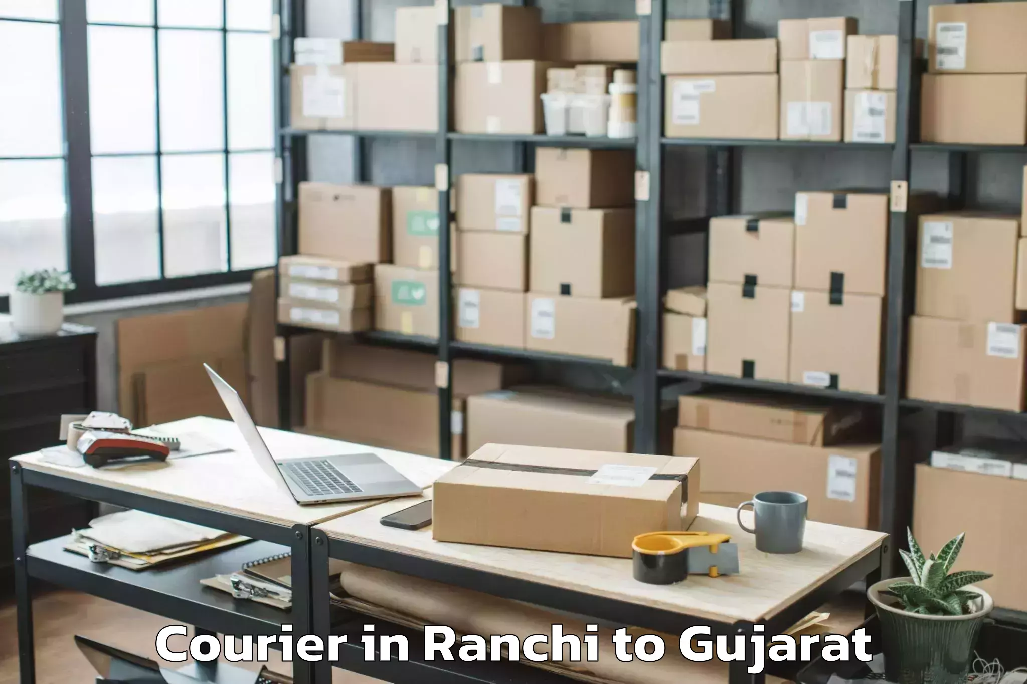 Leading Ranchi to Gujarat Ayurved University Jam Courier Provider